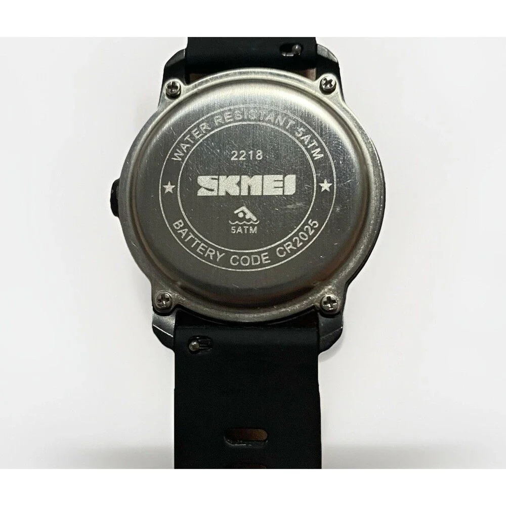 SKMEI Black Men's Digital Watch Water Resistant 5 ATM 2218